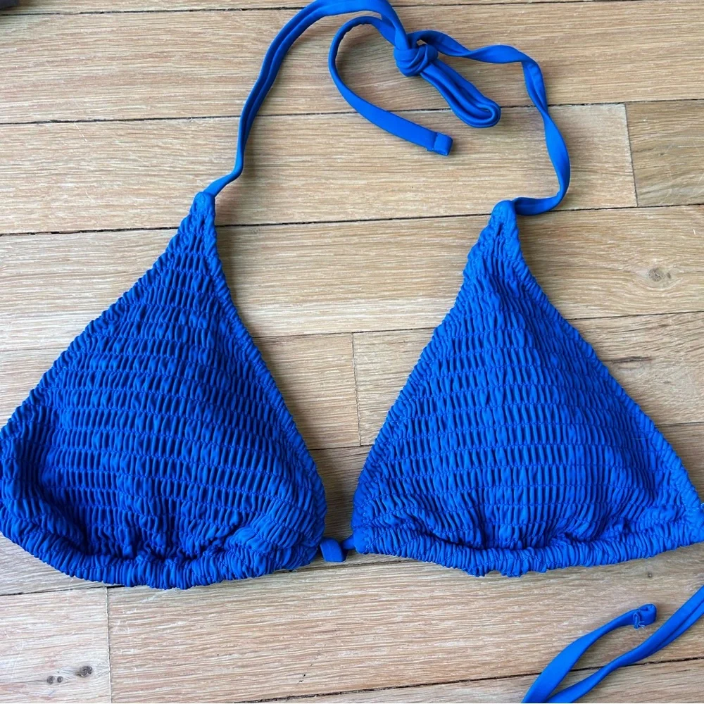 Blue Ribbed Bikini - Picture 4 of 7